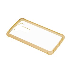 Reiko LG V10 Clear Bumper Case With Air Cushion Protection In Clear Gold - Image 2