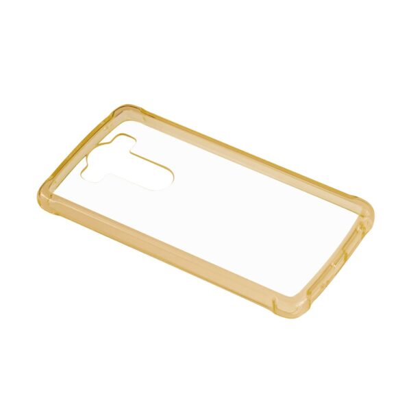 Reiko LG V10 Clear Bumper Case With Air Cushion Protection In Clear Gold - Image 2
