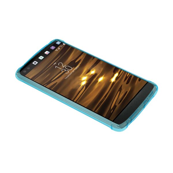 Reiko LG V10 Clear Bumper Case With Air Cushion Protection In Clear Navy - Image 3