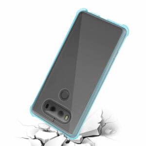 Reiko LG V20 5.7 Inches Clear Bumper Case With Air Cushion Protection In Clear Navy - Image 3