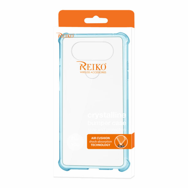 Reiko LG V20 5.7 Inches Clear Bumper Case With Air Cushion Protection In Clear Navy - Image 4