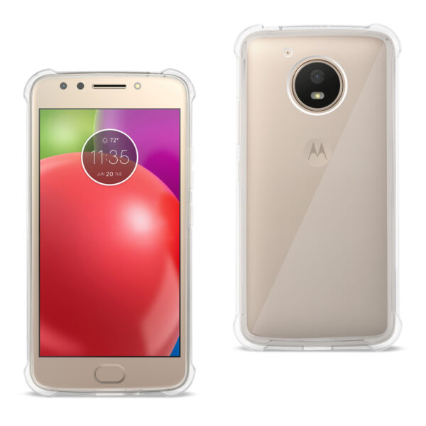 Reiko Motorola Moto E4 Active Clear Bumper Case With Air Cushion Protection In Clear