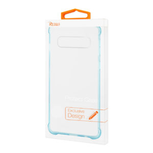 SAMSUNG GALAXY S10 Clear Bumper Case With Air Cushion Protection In Clear Navy - Image 4