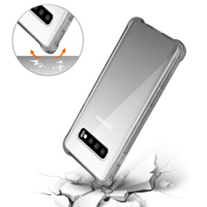 SAMSUNG GALAXY S10 Plus Clear Bumper Case With Air Cushion Protection In Clear Black - Image 3