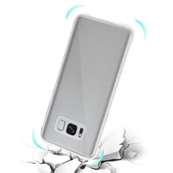 Reiko Samsung Galaxy S8 Clear Bumper Case With Air Cushion Protection In Clear - Image 3