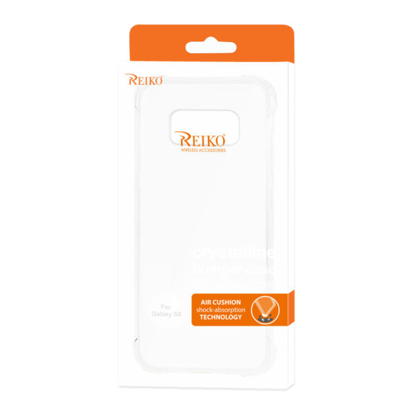 Reiko Samsung Galaxy S8 Clear Bumper Case With Air Cushion Protection In Clear - Image 4