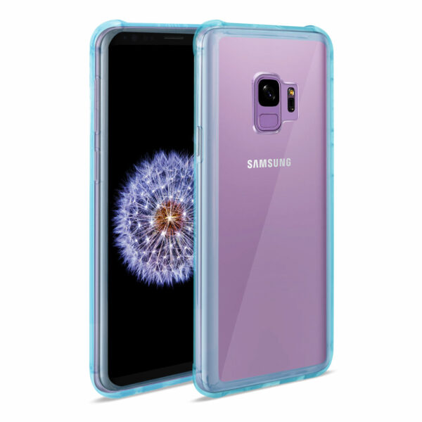 Reiko Samsung Galaxy S9 Clear Bumper Case With Air Cushion Protection In Clear Navy - Image 2