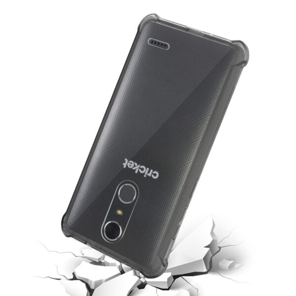 Reiko Zte Grand X4 Bumper Case With Air Cushion Protection In Clear Black - Image 3