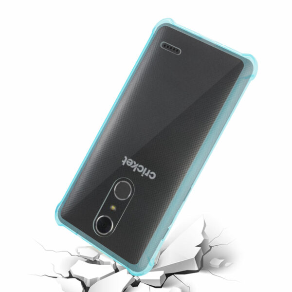 Reiko Zte Grand X4 Clear Bumper Case With Air Cushion Protection In Clear Navy - Image 3