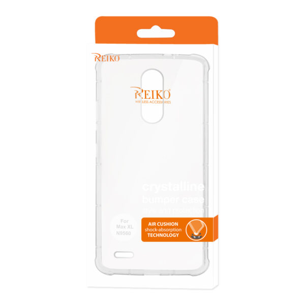 Reiko Zte Max Xl/ N9560 Clear Bumper Case With Air Cushion Protection In Clear - Image 4