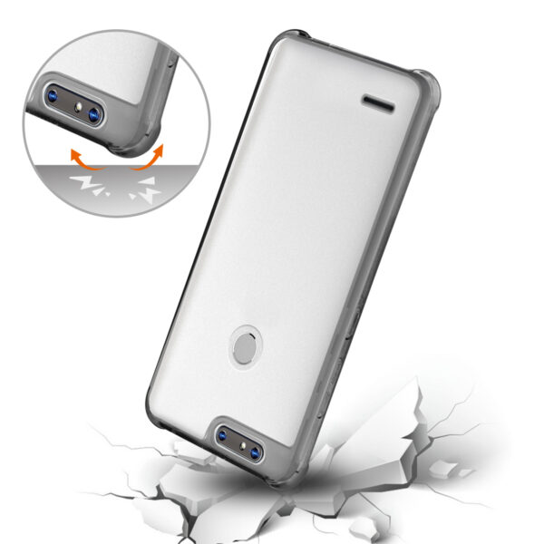 Reiko ZTE Blade Z MAX/Z982/ZTE Sequoia Clear Bumper Case With Air Cushion Protection In Clear Black - Image 3