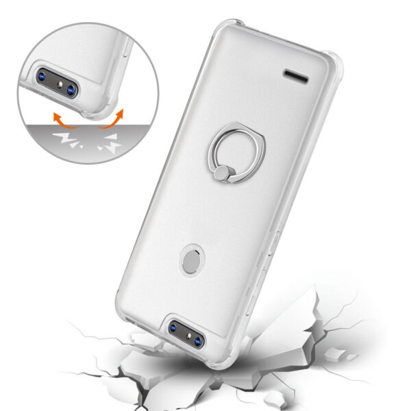 Reiko ZTE Blade Z MAX/Z982/ZTE Sequoia Transparent Air Cushion Protector Bumper Case With Ring Holder In Clear - Image 3