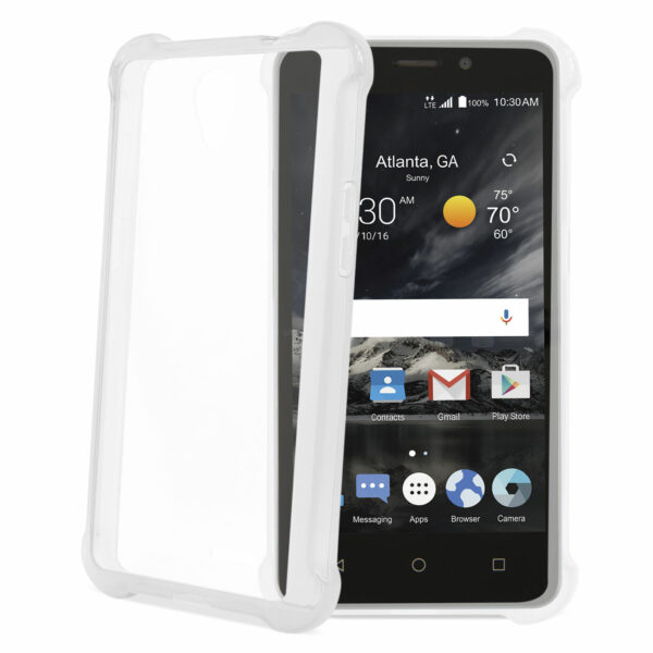 Reiko Zte Maven 2/ Chapel (Z831) Clear Bumper Case With Air Cushion Protection In Clear - Image 2