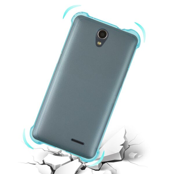 Reiko Zte Maven 2/ Chapel (Z831) Clear Bumper Case With Air Cushion Protection In Clear Navy - Image 3