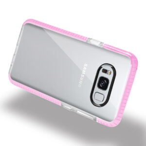 REIKO SAMSUNG GALAXY S8 EDGE/ S8 PLUS SOFT TRANSPARENT TPU CASE IN CLEAR PINK - Image 2