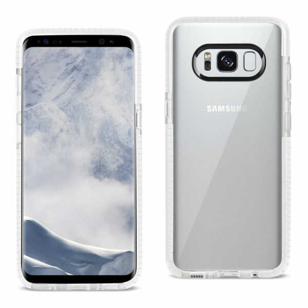 REIKO SAMSUNG GALAXY S8 EDGE/ S8 PLUS SOFT TRANSPARENT TPU CASE IN CLEAR WHITE