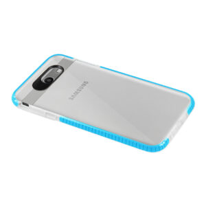 REIKO SAMSUNG GALAXY J7 V (2017) SOFT TRANSPARENT TPU CASE IN CLEAR BLUE - Image 3