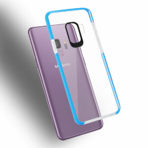 Reiko Samsung Galaxy S9 Soft Transparent TPU Case In Clear Blue - Image 3