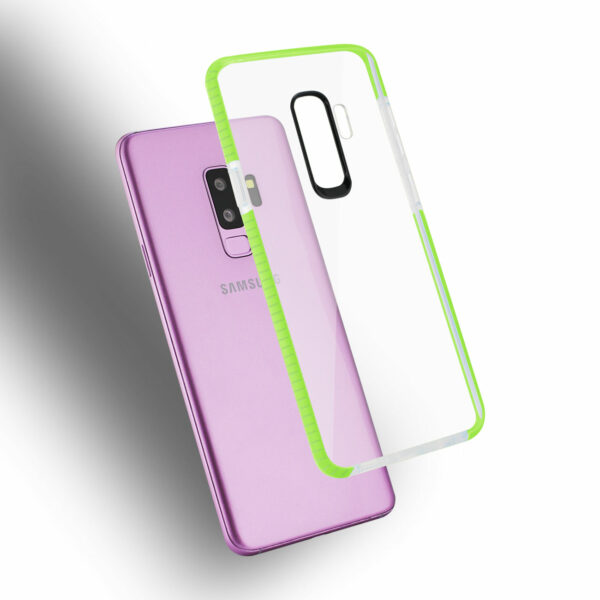 Reiko Samsung Galaxy S9 Plus Soft Transparent TPU Case In Clear Green - Image 3