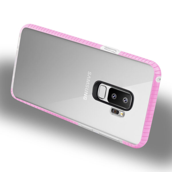 Reiko Samsung Galaxy S9 Plus Soft Transparent TPU Case In Clear Pink - Image 2