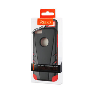 REIKO IPHONE 5/5S/SE DROPPROOF WORKOUT HYBRID CASE WITH HOOK IN BLACK RED - Image 4