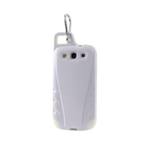 REIKO SAMSUNG GALAXY S3 DROPPROOF WORKOUT HYBRID CASE WITH HOOK IN WHITE - Image 2