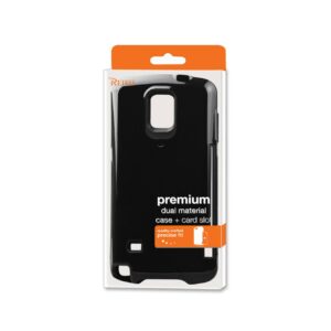 REIKO SAMSUNG GALAXY NOTE 4 CANDY SHIELD CASE WITH CARD HOLDER IN BLACK - Image 4