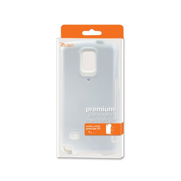 REIKO SAMSUNG GALAXY NOTE 4 CANDY SHIELD CASE WITH CARD HOLDER IN WHITE - Image 4
