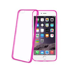 REIKO IPHONE 6 PLUS/ 6S PLUS CLEAR BACK FRAME BUMPER CASE IN PINK - Image 2