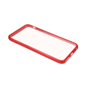 REIKO IPHONE 6 PLUS CLEAR BACK FRAME BUMPER CASE IN RED - Image 3