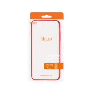 REIKO IPHONE 6 PLUS CLEAR BACK FRAME BUMPER CASE IN RED - Image 4