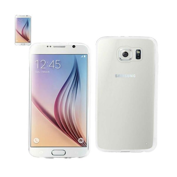 REIKO SAMSUNG GALAXY S6 CLEAR BACK FRAME BUMPER CASE IN CLEAR