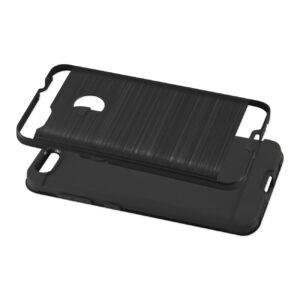 Reiko ZTE Blade X/Z965 Hybrid Metal Brushed Texture Case In Black - Image 3