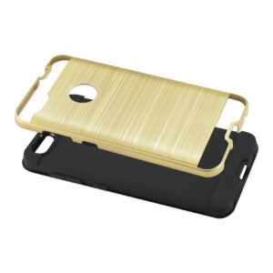 Reiko ZTE Blade X / Z965 Hybrid Metal Brushed Texture Case In Gold - Image 3