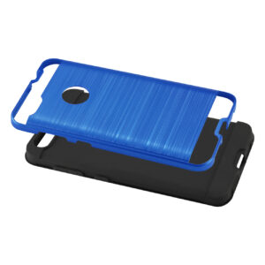 Reiko ZTE Blade X / Z965 Hybrid Metal Brushed Texture Case In Navy - Image 3