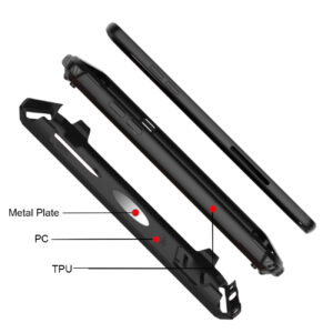 LG STYLO 4 Case With Kickstand In Black - Image 4