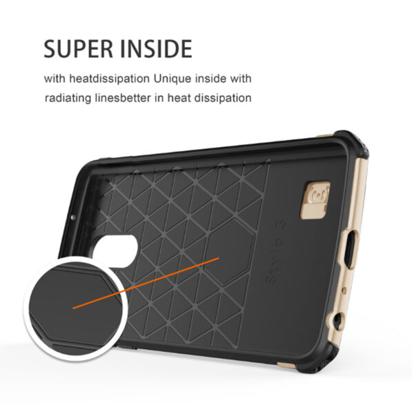LG STYLO 4 Case With Kickstand In Gold - Image 3