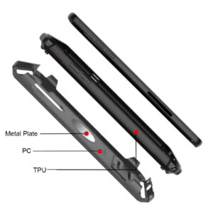 LG STYLO 4 Case With Kickstand In Gray - Image 4