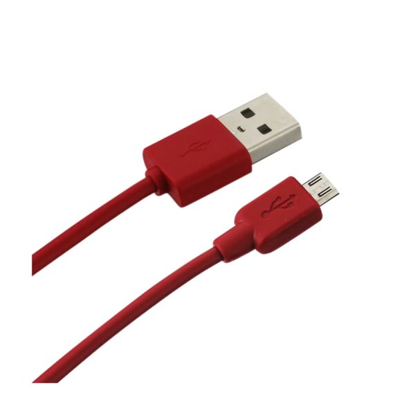 REIKO MICRO 1 AMP 3-IN-1 CAR CHARGER WALL ADAPTER WITH USB CABLE IN RED - Image 3