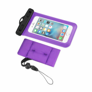 WATERPROOF CASE FOR 4.7 INCHES DEVICES WITH FLOATING ADJUSTABLE WRIST STRAP IN PURPLE - Image 3