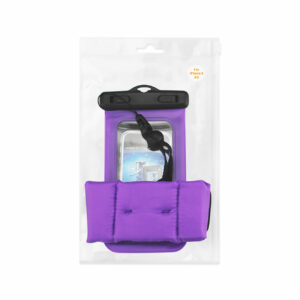 WATERPROOF CASE FOR 4.7 INCHES DEVICES WITH FLOATING ADJUSTABLE WRIST STRAP IN PURPLE - Image 4