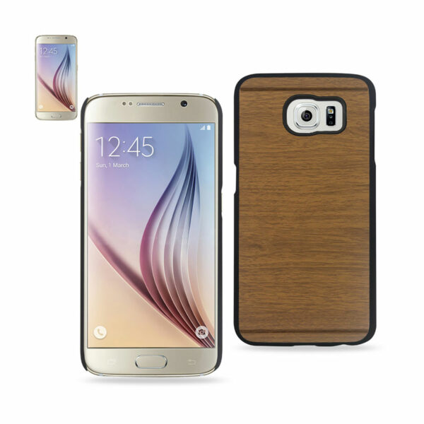 REIKO SAMSUNG GALAXY S6 WOOD PATTERN CASE IN BROWN