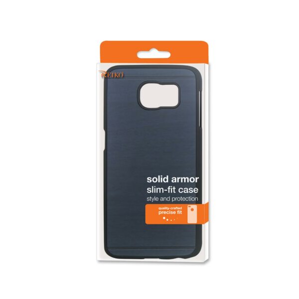 REIKO SAMSUNG GALAXY S6 WOOD PATTERN CASE IN NAVY - Image 4