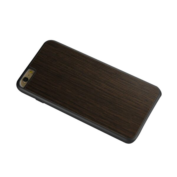 REIKO IPHONE 6 PLUS REAL WOOD SLIM SNAP ON CASE IN BLACK - Image 2