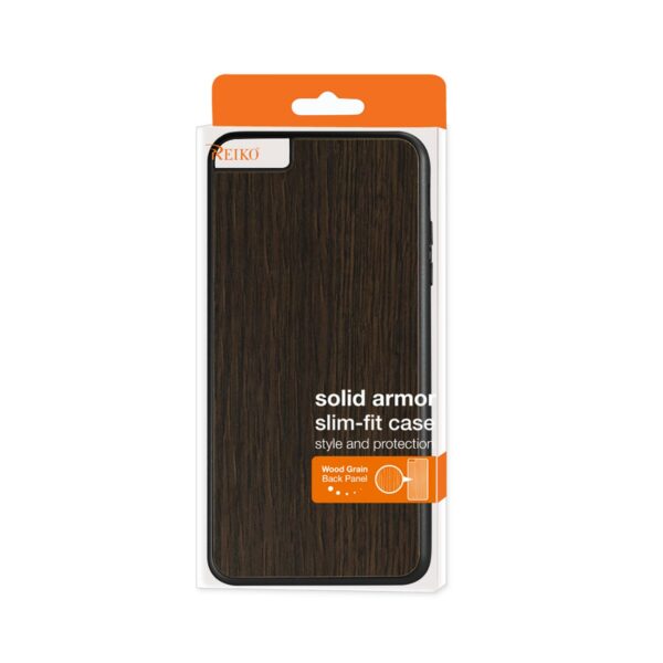 REIKO IPHONE 6 PLUS REAL WOOD SLIM SNAP ON CASE IN BLACK - Image 4