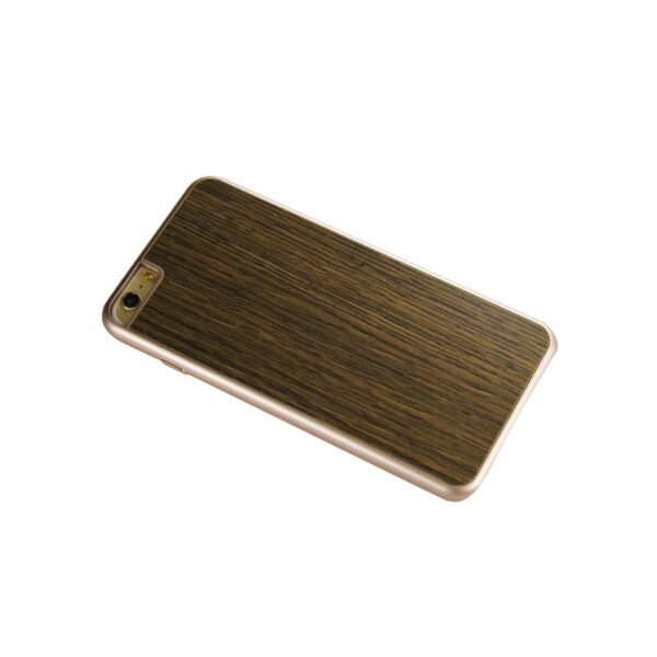 REIKO IPHONE 6 PLUS WOOD GRAIN SLIM SNAP ON CASE IN RED GOLD - Image 2